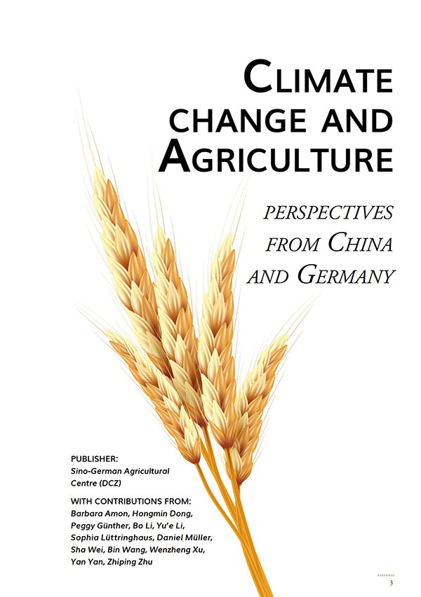 Climate change and Agriculture perspectives from China and Germany Seite 1